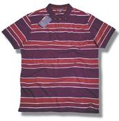 View Item Ben Sherman Mod Pique Contrast Stripe Button Down S/S Polo Shirt Red